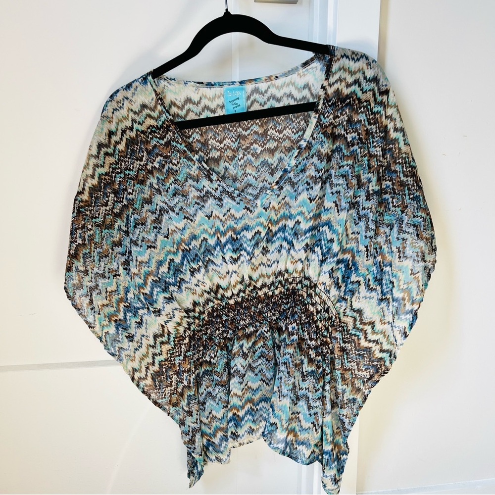 h.i.p. Chevron Patterned Blouse - Picture 2 of 10